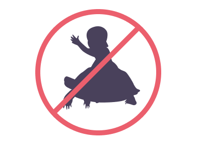 せなかに のらないで